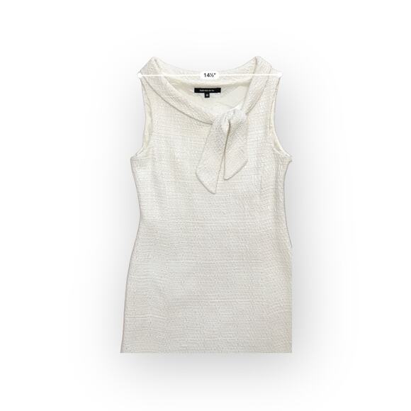 Drew Phillips Fash•ion•iś•ta White Tweed Mini Dress Size 10 - Picture 6 of 8